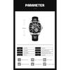 AILANG Men Automatic Mechanical Wristwatch Hollow Skeleton Dial Stainless Steel Band Business Sport Male Watch