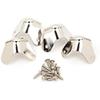 Fender Parts Pure Vintage 3-Screw Mount Amplifier Corners, (4), Nickel