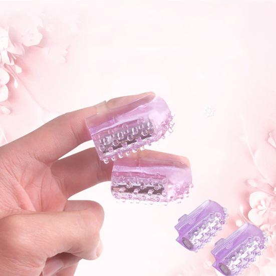 Finger Vibrator Skin-friendly Waterproof Mini Powerful Finger Vibrator for Sex