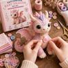 Пэчворк Дракон DIY Набор для шитья Мягкая плюшевая игрушка Ручная работа Набор stuffed animal для начинающих и любителей рукоделия
