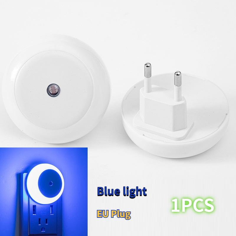 Intelligent Light Control Induction Light, Small Night Light, White Light, Blue Light, Red Light, Warm Light, Amber Light, Smart Home