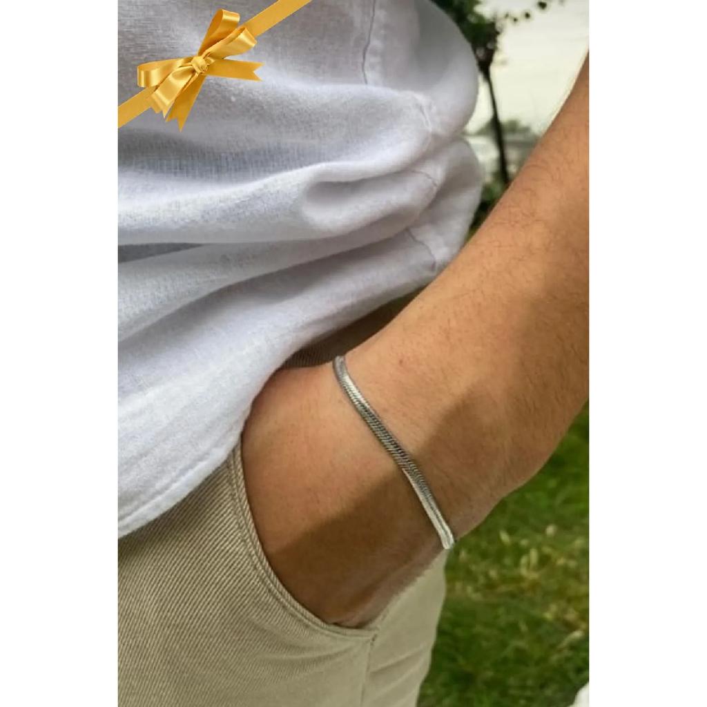 Мужской стальной браслет