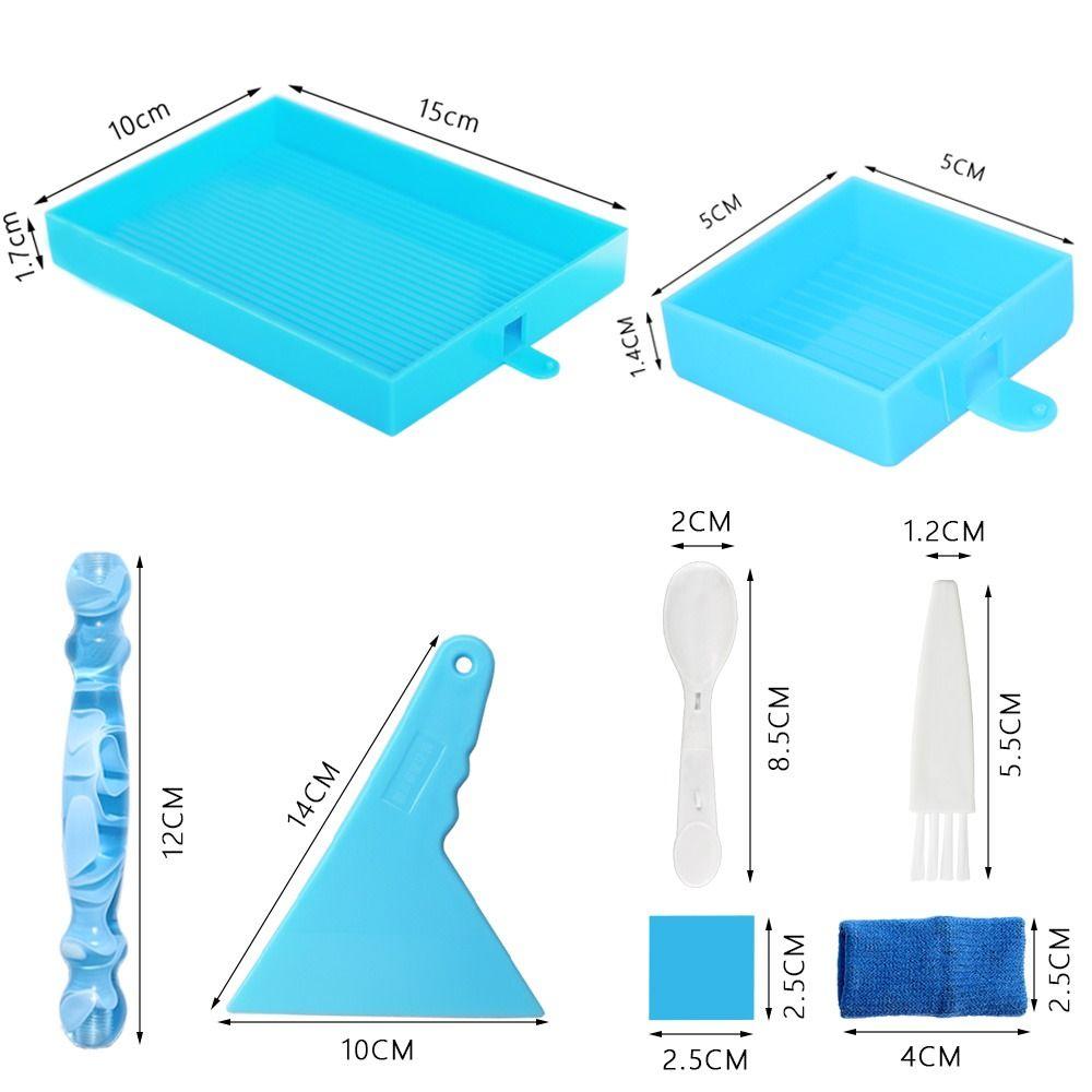 Large Capacity Diamond Painting Tray Kits Beading Plates Diamond Painting Pen Cross Stitch Tools