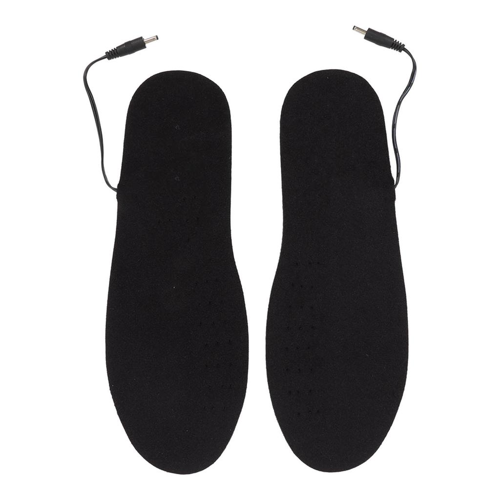 Heated Insoles Soft Warm Breathable Cuttable Electric Heating Insoles with USB Rechargeable Battery