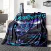 Charlotte Hornets Print Flannel Blanket High Quality Warm Comfortable Cover for All Seasons Perfect for Gifts Home Decor