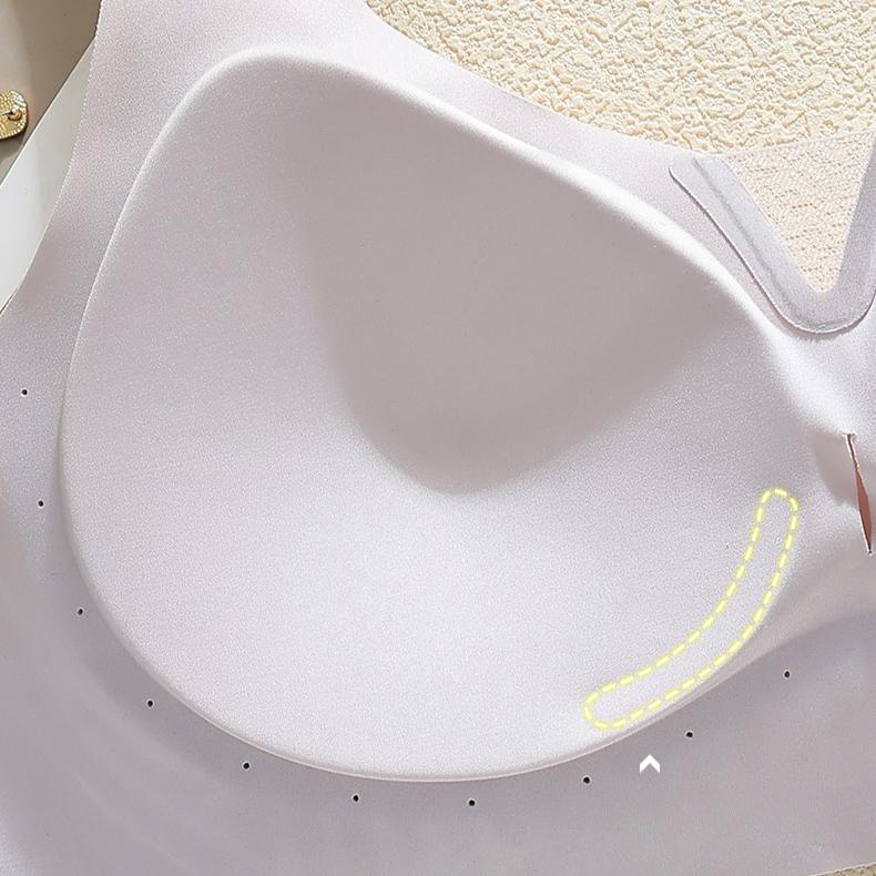 Нижнее белье Летний Тонкий Женский Поддерживающий Топ Бюстгальтер С Эффектом Пуш-Ап Предотвращающий Провисание Бесшовный Бюстгальтер Гладкий Дышащий Бюстгальтер