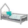 POPPI Children's Cabin Bed 80 X 160 Light Grey 2