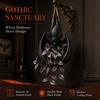Outdoor Hanging Succulents Container Bat Plant Pot, Gothic Planter for Flowers & Vines, Unique Black Garden Decor, Balcony Patio Window Hanger, Indoor