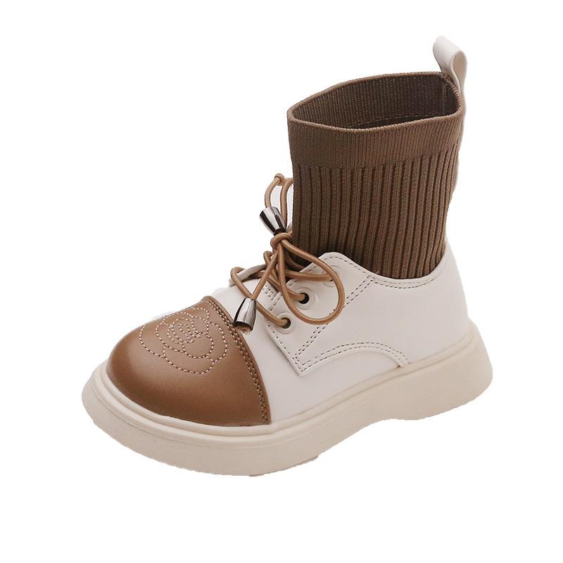 Маленькие кожаные ботинки новые детские иностранные ботинки