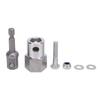 Trailer Jack Drill Adapter Metal Stainless Steel Cordless Drill Adapter Kit with 12 Inch Socket