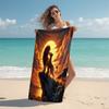 1Pc Lion Sunset Majesty Beach Towel Microfiber Beach Towel Thin Absorbent For Beach Swimming Yoga Bath Sports 0917271