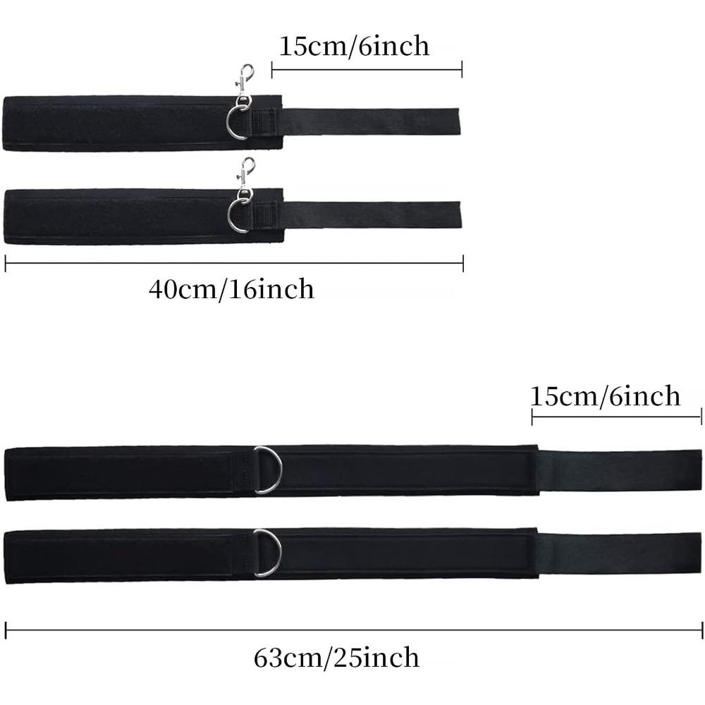 Секс-бондаж, наручники на запястья и бедра, набор ограничителей БДСМ, секс-игрушки для женщин с регулируемыми ремнями для ног, наручники для пар, начинающая игра SM