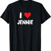 Я люблю Дженни - Футболка с сердечком