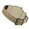 Varg Watch Company COUSSIN COAL MIL Наручные часы с кожаным ремешком GUIDI ROSELLINI и основанием, Коричневые, CO-L-007-09BK