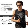 Smart Bluetooth Glasses GS06: Metal Frame, Magnetic Charging, Photochromic Lenses, Stereo Sound.