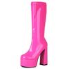 Black Knee High Boots Women Platform Sexy Goth Punk Heeled Women's Winter Thigh High Boot Fetish Party Shoes Ladies Large Size