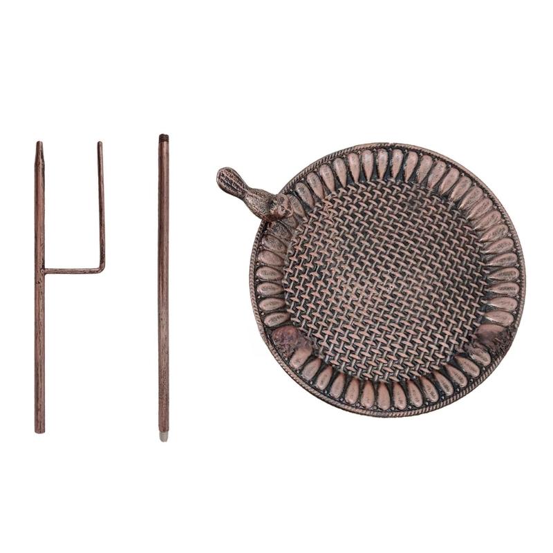 Кормушка для птиц из кованого железа, антикварный садовый колышек, уличная декоративная поилка для птиц, решение для кормления диких птиц