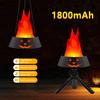 Halloween Flame Light LED Flame Pumpkin Lamp with Tripod Stand for Halloween Indoor Outdoor Decoration