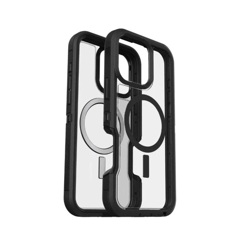 Прозрачный противоударный чехол Defender Series XT для MagSafe для iPhone 17 Pro Max Air 15 14 Plus Оригинальная прозрачная накладка Ott box