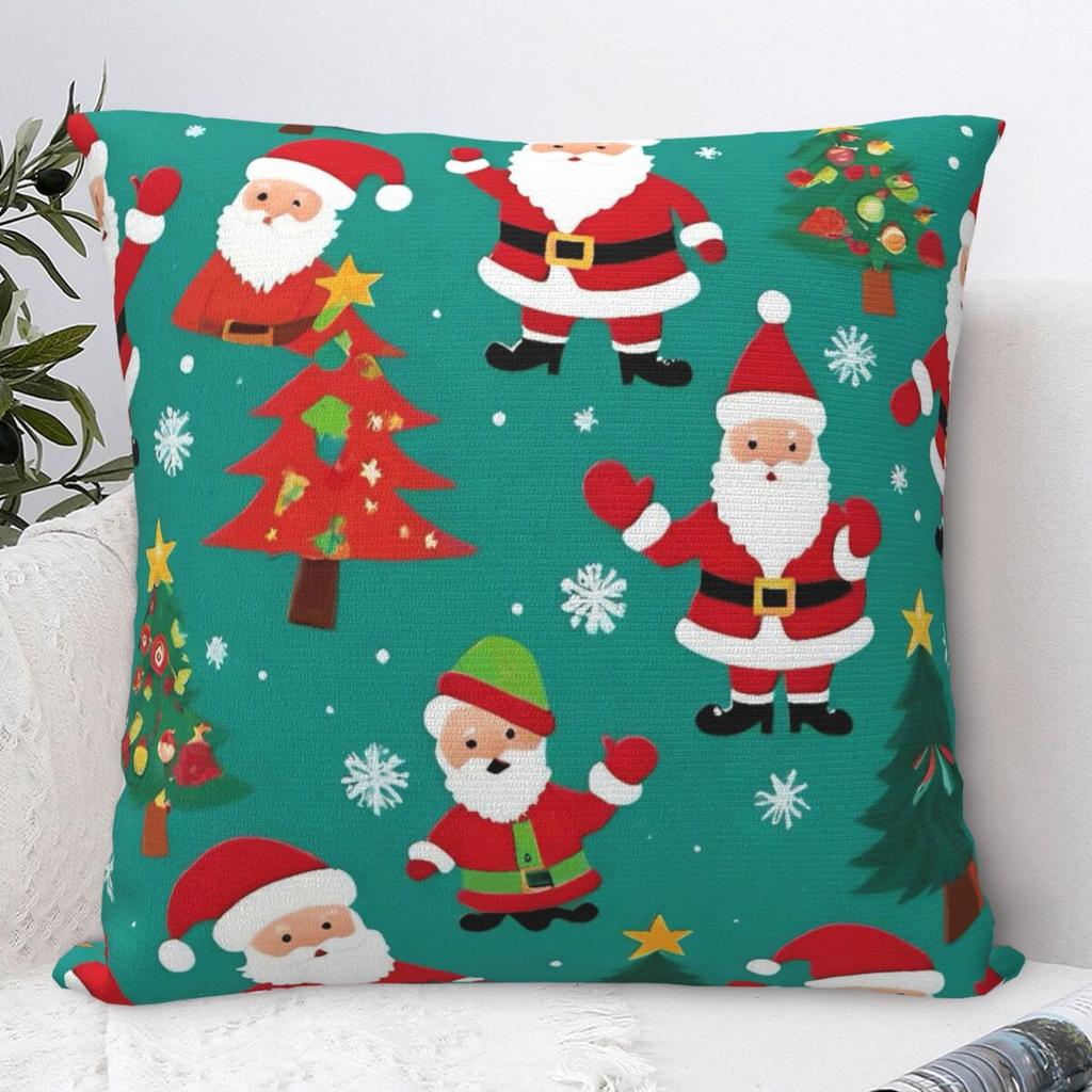 Pillow Case Christmas Soft Pillow Cover Novelty Cushion Cover Printed Pillowcases For Sofa Car Home Decor