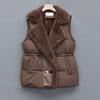 Vest Autumn and Winter Fashion All-match Vest Women's Western Style Outer Wear Large Size Thick Waistcoat Jacket Vest