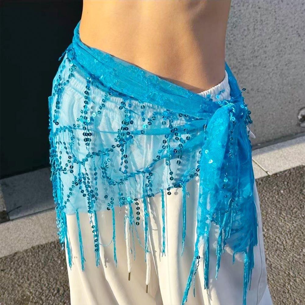 Jazz Dance Belly Dance Belt Tassels Dancer Skirt Fashion Hip Scarf  for Women