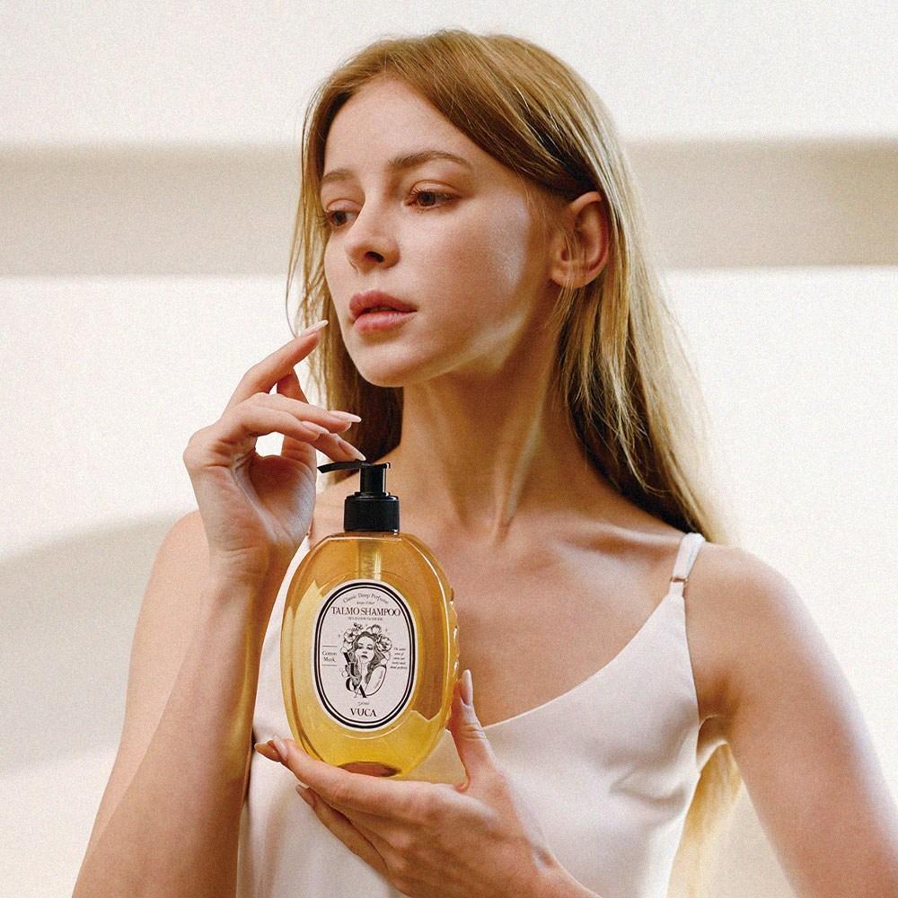 Buca Classic Deep Perfume Golden Repair Шампунь от выпадения волос слабокислотный с ароматом хлопка и мускуса 510 мл, 1 штука