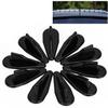 Universal EVO-Style ABS Roof Shark Fins Spoiler Wing Kit Vortex Generator 10pc Car Accessories