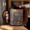 Black Tool Box Mug Men Creative Mug Mechanic Ceramic Mug Diagram Coffee Cup