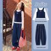 Moonkids Girls' Spring Autumn Two-Piece Set