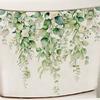 Colors Green Plant Flowers Pattern Self-Adhesive Wall Sticker for Home Bathroom