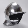 Medieval Steel Closed Helmet Battle Warrior Knight Armor Helmet  RPG Armor Costume Gift
