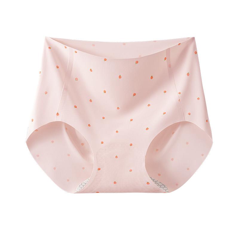 Women's Spring and Autumn New Yoga Camellia 10A Antibacterial Crotch Non Trace Briefs