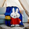 Miffy printed blanket—lightweight,soft,warm;versatile blanket all seasons—perfect as &air-conditioning throw,nap blanket
