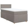 VidaXL Bed Slat Base with Mattress Taupe 90x200 Cm Fabric 3286560