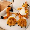 1/2/4Pcs Tigeres Costume Set Tigeres Ears Headband Tail Paw Gloves Kids Halloween Christmas Party Animal Cosplay Costume