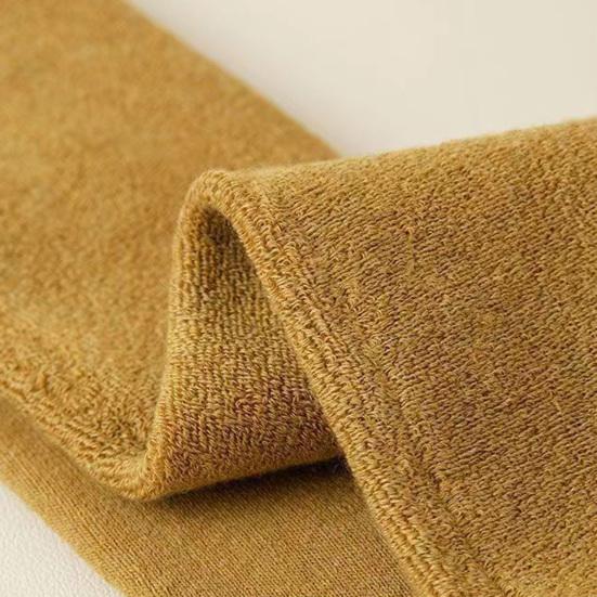 1 Pair Women Knitted Leg Warmer Fall Winter Thick Fleece Sweat Absorbing Warm Solid Color Stretch Above Knee Girls Knit High Boot Stocking Socks