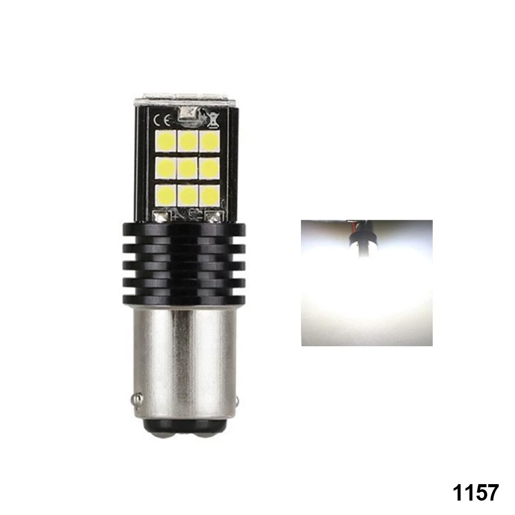 Автомобильные светодиодные фонари заднего хода, стоп-сигналы, указатели поворота, белые, красные, светодиодные лампы BA15S, 1156, 1157, 7440, BAY15D, лампы 3030