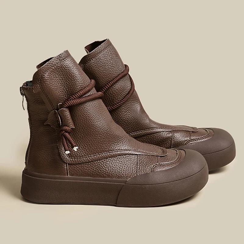 Ботильоны женские кожаные туфли на плоской подошве на платформе женские модные кроссовки 2024 года Chelsea Botas Goth Gladiator Mujer Zapatos