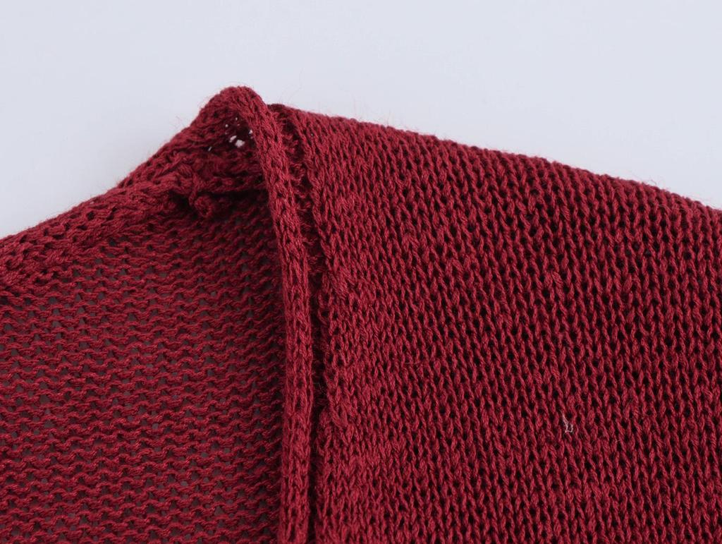 2025 Spring Women's European & American Style Fashion Knit Cardigan