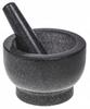 Granite Stone Mortar Black Pestle For Kitchen Herbs Spices Medicines