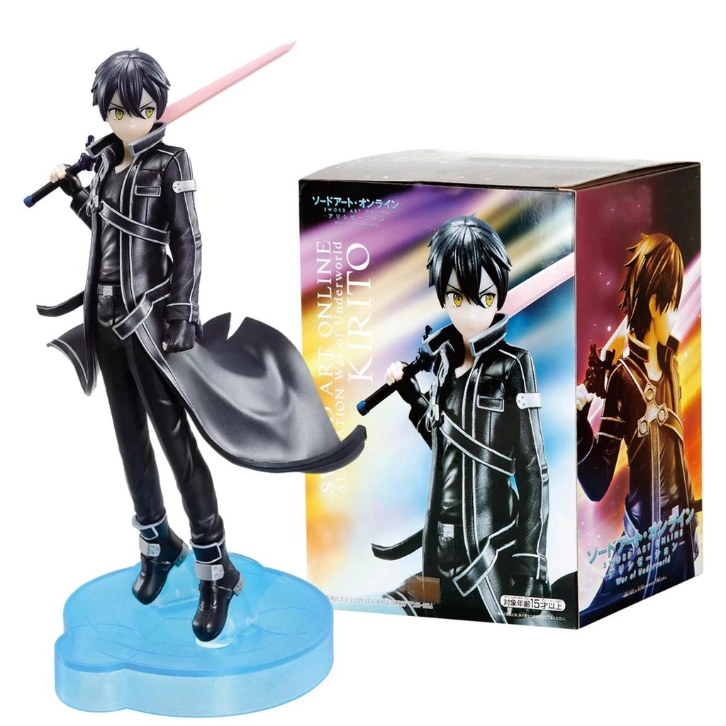 17CM Anime Sword Art Online Kirigaya Kazuto Figure War of Underworld Model Toy Gift Collection Yuuki Asuna Action Figure PVC
