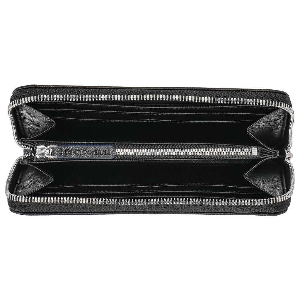 Emporio Armani Men's Long Wallet (Round Zipper) YEME49Y731E [Used]