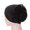 Solid Color Chiffon Flower Head Wrap Turban 