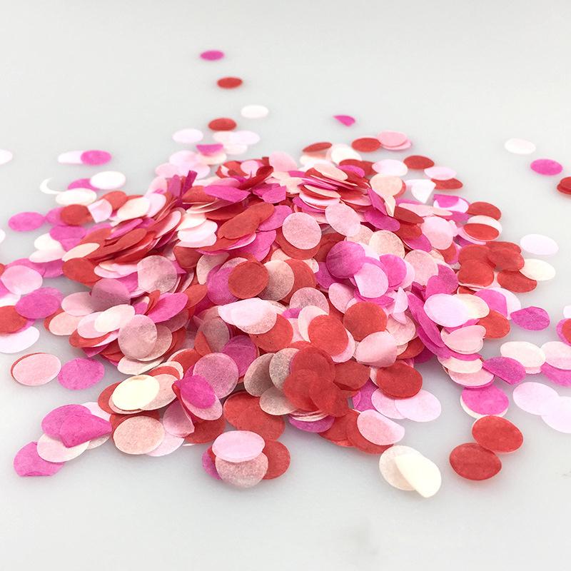 1000pcs/bag 1cm Paper Confetti Mix Color for Wedding Birthday Party Decoration Round Tissue Balloons 10g Baby Shower Decorations 5