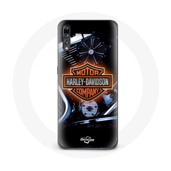 Coque pour Huawei P20 Pro - Harley Davidson - Logo - Rigide - Noir - Protection
