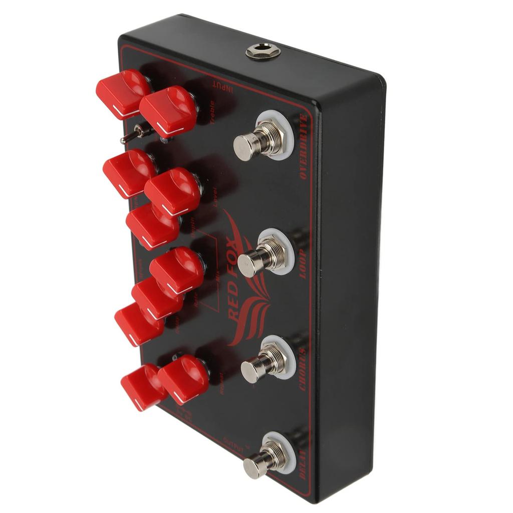 Synthesizer Guitar Pedal Delay Chorus Loop Overdrive Accessory Multi-Effects 4-in-1
