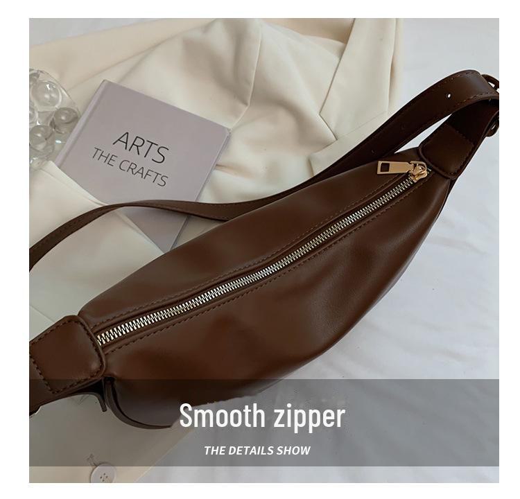 Женская сумка-полумесяц 2025 года с пельменями: Модный корейский дизайн, повседневная модная сумка-мессенджер