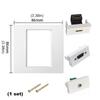 Standard 86mm HDTV VGA 3.5mm Wall Outlet Plate for Multimedia Connectivity Easy Solderless Setup in Various Setting