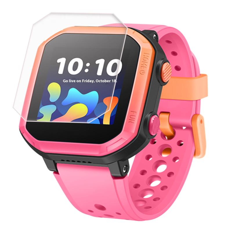 2 шт. Защитная пленка для часов Kids 4 Pro из закаленного стекла для защиты от царапин, HD прозрачная, водонепроницаемая, устойчивая к царапинам